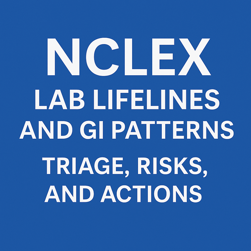 NCLEX Critical Labs & GI Patterns
